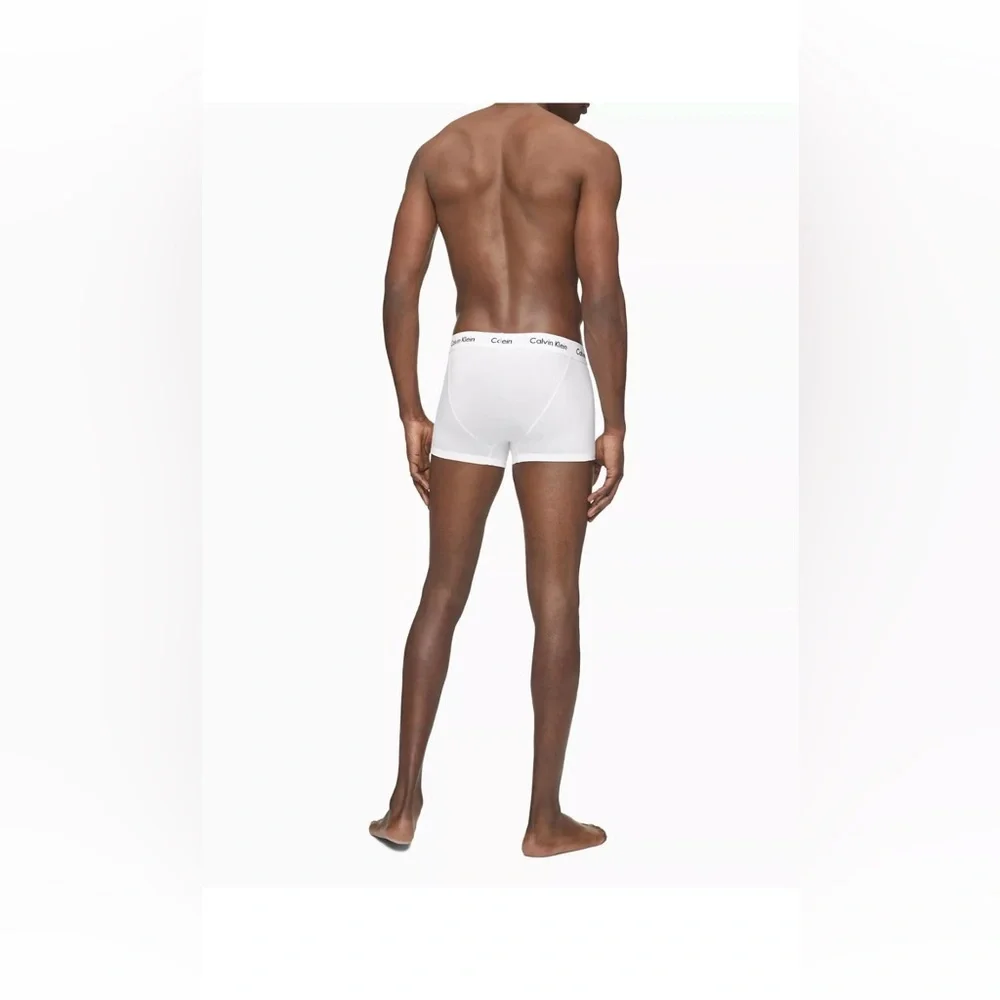 Calvin Klein Men's‎ Underwear Trunks 3 Pack Cotton White/Blk/Gry, XXL